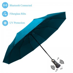 Ombrello Bluetooth musica protezione UV nuova invenzione speciale 3 ombrello pieghevole