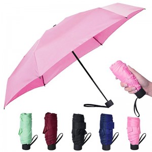 Ombrello 5 pieghe ombrello mini size ombrello pioggia personalizzato 5 per donna