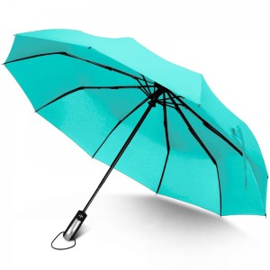 Tessuto auto aperto aperto pongee 3 ombrello pieghevole 10 costole