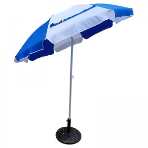 Ombrellone da spiaggia con ombrello da esterno inclinabile