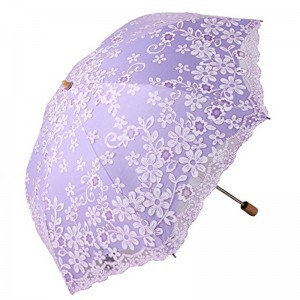 2019 produce ombrellone ombrellone ombrello 3 volte con manico in legno